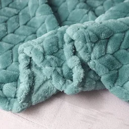 Morado MORADO 230 GSM Flannel Super Soft Warm Single Blanket for Winters - 60x90 Inches, Aqua - Aqua