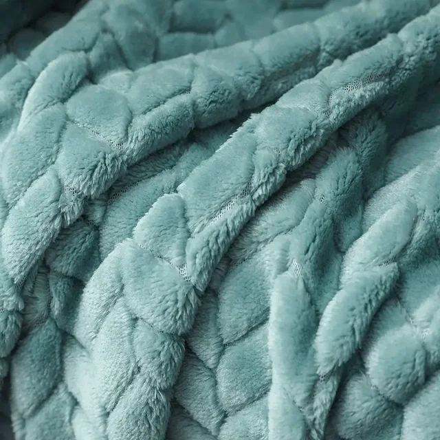 Morado MORADO 230 GSM Flannel Super Soft Warm Single Blanket for Winters - 60x90 Inches, Aqua - Aqua