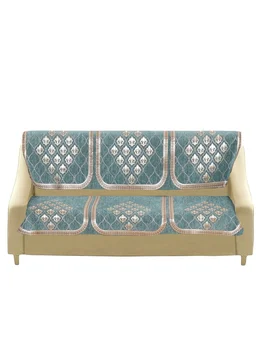 MORADO 7 Seater Sofa Cover Sofa Panel Premium Quality, Chenille for Ultimate Protection and Style Durable, 3+2+2 Settee Slipcover in Sea Green, - Sea Green