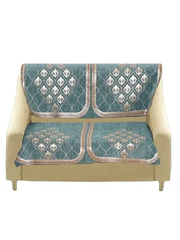 MORADO 7 Seater Sofa Cover Sofa Panel Premium Quality, Chenille for Ultimate Protection and Style Durable, 3+2+2 Settee Slipcover in Sea Green, - Sea Green