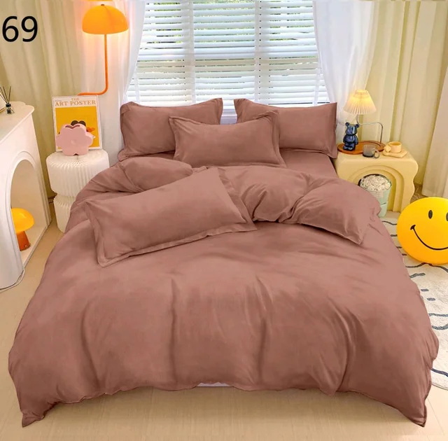 MORADO 190 GSM Flannel Super Soft Warm Double Bed Bedsheet with 2 Pillow Covers for Winters - 90x100 Inches, Mocha - Mocha