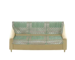 MORADO 7 Seater Sofa Cover Sofa Panel Premium Quality, Chenille for Ultimate Protection and Style Durable, 3+2+2 Settee Slipcover in Light Green, - Light Green