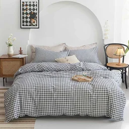 MORADO Glace Cotton Single Duvet Cover/Rajai Cover/Blanket Cover with Zipper (60x90 Inches) - 60x90 Inches, Grey