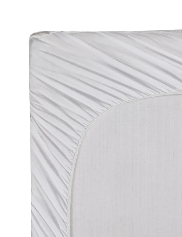 MORADO Water Resistant Terry Cotton Queen/King Size Elastic Fitted Mattress Protector (60x78x12 inches - Fits Up to 12 inches Mattress), White - 60x78x12 Inches, White