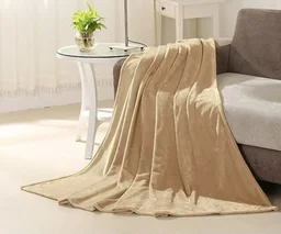 MORADO 190 GSM Flannel Super Soft Warm Single Blanket for Winters - 60x90 Inches, Came - Camel