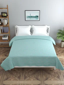 MORADO Glace Cotton Double Duvet Cover/Rajai Cover/Blanket Cover with Zipper (90x100 Inches) - 90x100 Inches