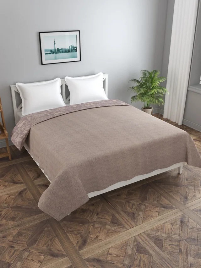 MORADO Glace Cotton Double Duvet Cover/Rajai Cover/Blanket Cover with Zipper (90x100 Inches) - 90x100 Inches