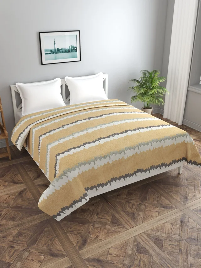MORADO Glace Cotton Double Duvet Cover/Rajai Cover/Blanket Cover with Zipper (90x100 Inches) - 90x100 Inches