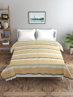 MORADO Glace Cotton Double Duvet Cover/Rajai Cover/Blanket Cover with Zipper (90x100 Inches) - 90x100 Inches