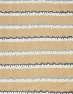 MORADO Glace Cotton Double Duvet Cover/Rajai Cover/Blanket Cover with Zipper (90x100 Inches, Brown Zig Zag) - Brown