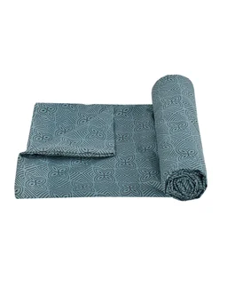 MORADO Glace Cotton Double Duvet Cover/Rajai Cover/Blanket Cover with Zipper (90x100 Inches, Grey) - Grey