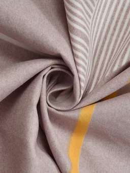 MORADO Premium Glace Cotton Single Bedsheet With 1 King Size Pillow Cover (60x90 Inches) - 60x90 Inches, Brown
