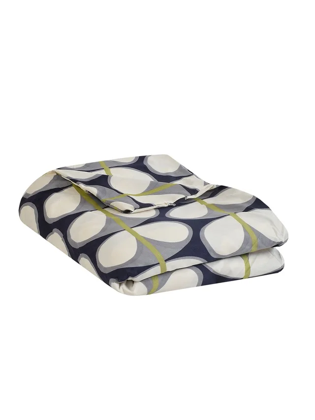 MORADO Glace Cotton Single / Duvet Cover / Rajai Cover / Blanket Cover with Zipper (60x90 Inches, Blue Cream) - Multicolor