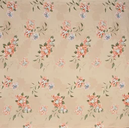 MORADO Glace Cotton Single / Duvet Cover / Rajai Cover / Blanket Cover with Zipper (60x90 Inches, Peach Floral) - Peach