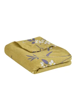 MORADO Glace Cotton Single / Duvet Cover / Rajai Cover / Blanket Cover with Zipper (60x90 Inches, Light Green) - Green