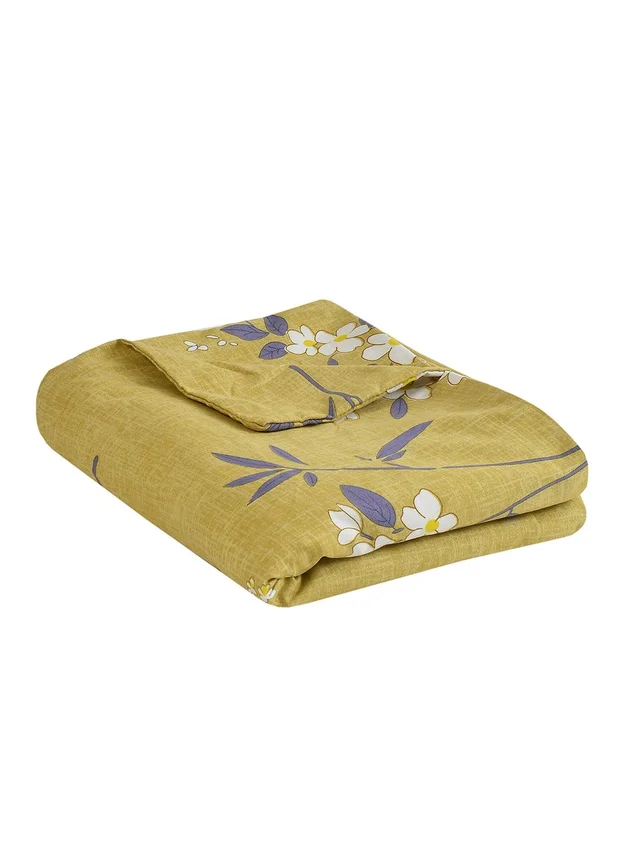 MORADO Glace Cotton Single / Duvet Cover / Rajai Cover / Blanket Cover with Zipper (60x90 Inches, Light Green) - Green