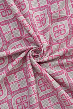 MORADO Premium Cotton Casement Double Bed Bedsheet with 2 Pillow Covers (90x100 Inches) - Pink