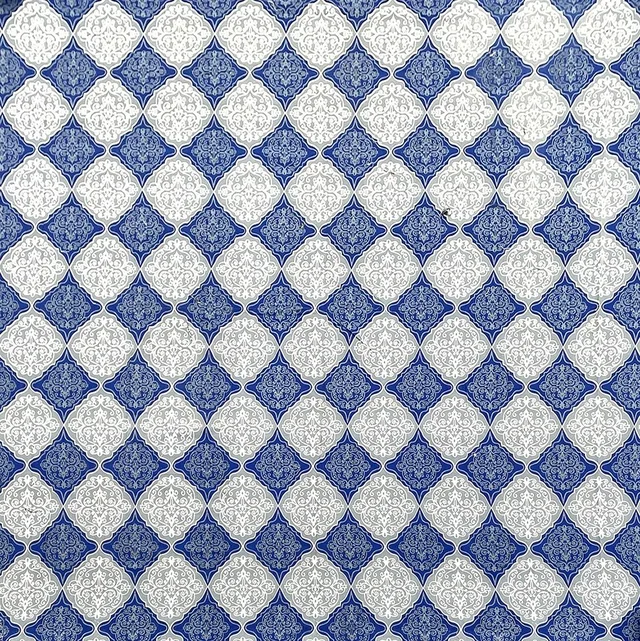 MORADO Premium Cotton Casement Elastic Fitted Double Bedsheet with 2 Pillow Covers (72x78x8 Inches) - Blue White