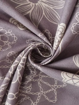 Morado MORADO Premium Glace Cotton 210 TC Elastic Fitted Single Bedsheet with 1 Pillow Cover (36x72x8 Inches)