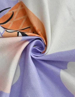 MORADO Premium Glace Cotton Double Bedsheet with 2 King Size Pillow Covers (90x100, Inches) - 90x100 Inches, Purple