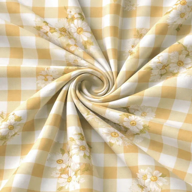 Morado MORADO Premium Glace Cotton Single Flat Bedsheet with 1 King Size Pillow Cover (60x90 Inches)-Yellow - 60x90 inches