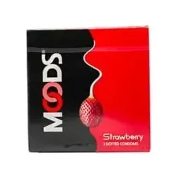 MOODS Condom Strawberry (3 Pcs)