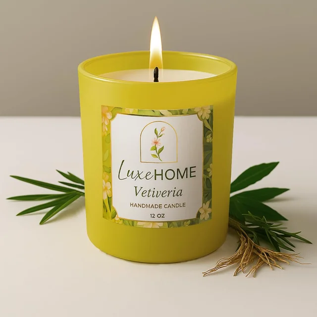 Luxe Home Scented Glass Jar Candles Set |Scented Candle Set of 1 |Premium Fragrance Jar Candle for Home Decor & Relaxation | Non- Toxic Long Burning, Elegant Candle. (Pack of 1)