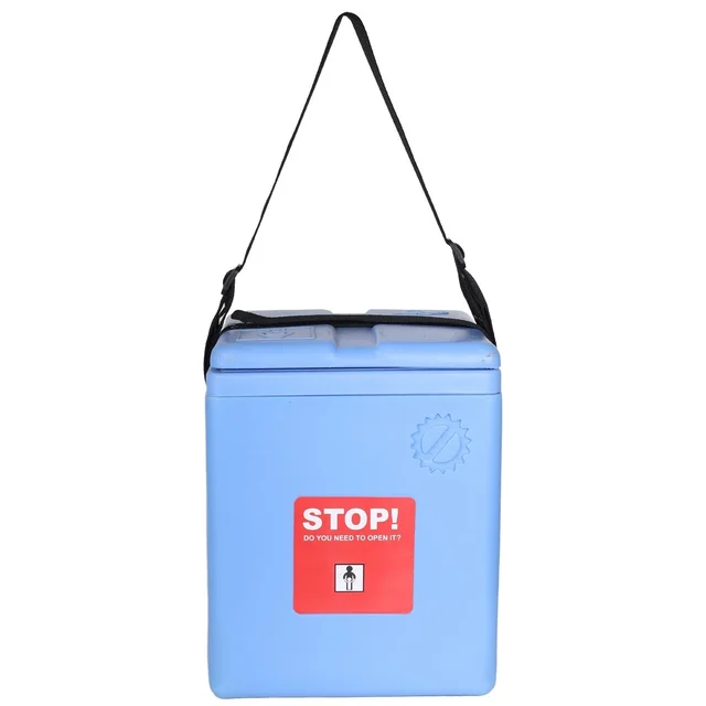 FAIRBIZPS 4 Ice Pack Vaccine Storage Carrier Box Portable CFC- Free Polyurethane Controller Vaccine Storage Box with Integral, Hinged Lid & Stopper (1.67 Ltr.) (Blue) - BLUE