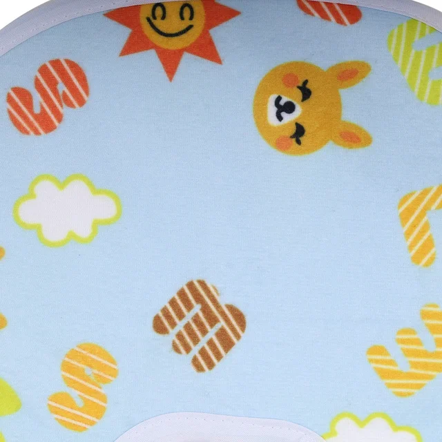 FAIRBIZPS Soft Baby Bibs Washable Waterproof Printed Baby Bibs Apron with Button for Baby Feeding- Set of 5