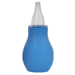 FAIRBIZPS Nasal Aspirator Nose cleaner Aspirator Nasal BPA Free Soft Silicone Nozzle Mucus Remover Nose Cleaner for Baby Safety (Red) - 2.25 INCH