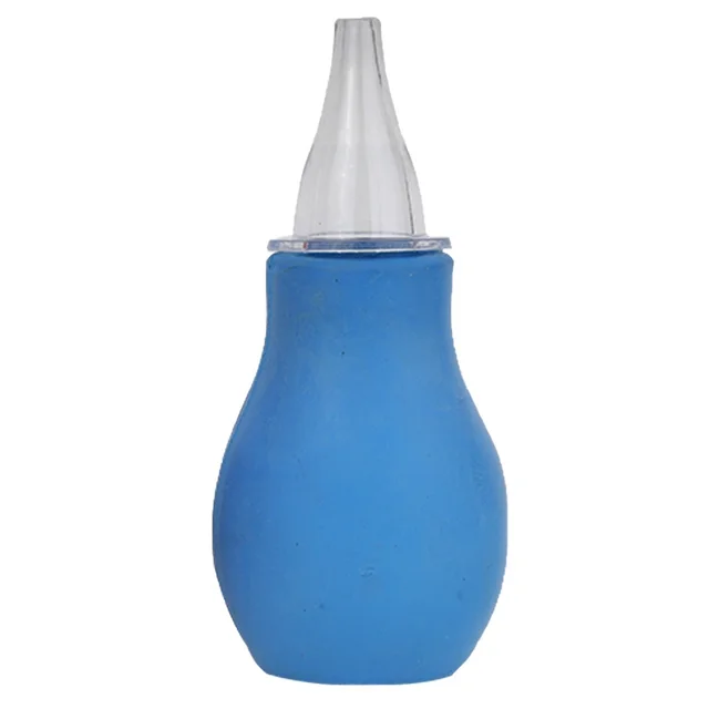 FAIRBIZPS Nasal Aspirator Nose cleaner Aspirator Nasal BPA Free Soft Silicone Nozzle Mucus Remover Nose Cleaner for Baby Safety (Red) - 2.25 INCH
