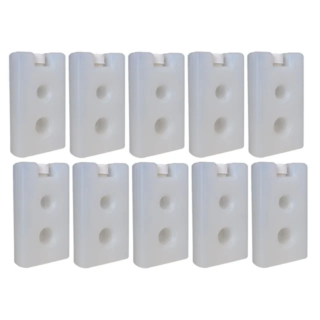 FAIRBIZPS Ice Packs for Vaccine Carrier Box Reusable Long Lasting Freezer Ice Blocks Multipurpose Use Gel Pack (Capacity- 0.4 Liter) Pack of 10