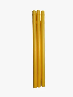 Cricket Stumps with Stand Cricket Kit Plastic Wickets for Cricket Standard Wickets for Cricket Ground, Match, Tournament Stump with Stand & Bails- Fluorescent Green -Plastic Wickets Set - Standard, yellow