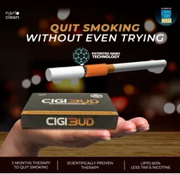 Cigibud filters |Nanoclean anti smoking filters|stoptar smoking filters|filters to quit smoking|filters for smoking|smoking filters|safety filters for smoking|regular smoking filters|tar reduction filters|smoking filters for daily use|multi-filtering helps to reduce tar and smoke and also helps to quit smoking - White Color (Pack of 30 Pieces) - 1 x 1 x 4.1 cm, White