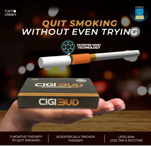 Cigibud filters |Nanoclean anti smoking filters|stoptar smoking filters|filters to quit smoking|filters for smoking|smoking filters|safety filters for smoking|regular smoking filters|tar reduction filters|smoking filters for daily use|multi-filtering helps to reduce tar and smoke and also helps to quit smoking - White Color (Pack of 30 Pieces) - 1 x 1 x 4.1 cm, White