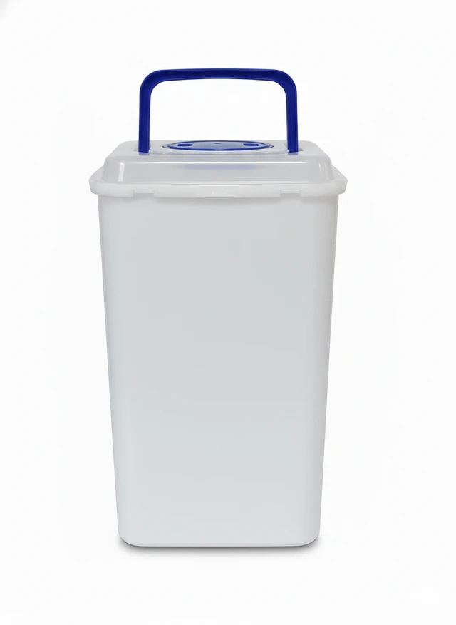 FAIRBIZPS Bio-Medical Sharps Container with Puncture Proof for Needles, Glass Waste and Metallic Implants-Capacity 10 Ltr.