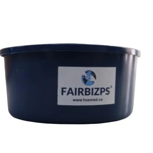 FAIRBIZPS Spitting Mug, Plastic Spit Mug, Spitting Mug for Old Age, Spit Bowl, Leakproof Spittoon Mug with Lid, Cough Spitting Box (300ml) Blue- Pack of 1