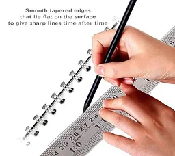 FAIRBIZPS Braille Stainless Steel Scale 6inch Pack of 2