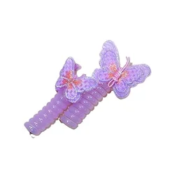 PALAK SAXENA Spiral Hair Ties for Girls | Butterfly Cute Hair Band | Hair Band for Kids | Elastic Hair Tie Ponytail Holder | Ponytail Hair Band | Candy Colors Spiral Girls (PACK OF 4) (2, Yellow) - 7.6 x 5.1 x 5.1 Centimeters