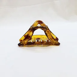 PALAK SAXENA Palak Saxena Hair Accessories Golden Plastic Hair Clutch for Women Medium Size Trendy Hair Clip Pack of 6 Hair Claw - 10 x 2 x 2.7 Centimeters
