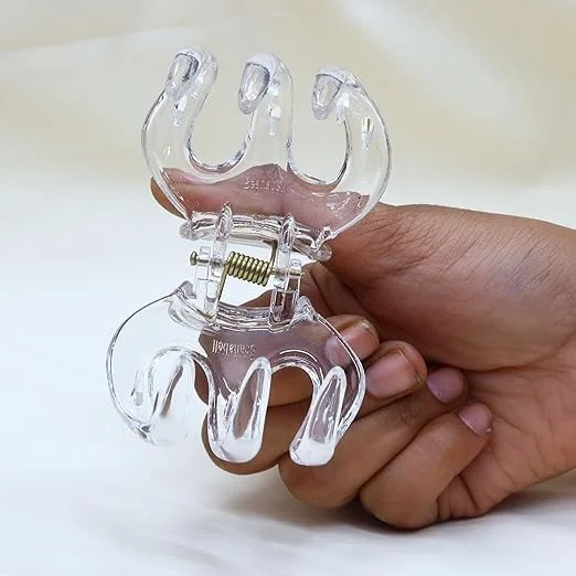 PALAK SAXENA Hair Clips Large Hair Clamp - Claw Strong Hair Plastic Hair Clips Women Hair Claws Octopus Shape Hair Pin Fashion Hair Accessories Pac of 2