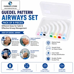 FAIRBIZPS Guedel Pattern Airways Set Pack Of 8 Pieces
