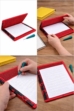 FAIRBIZPS "Braille Slate Small - 14 Line 28 Cell | Portable Writing Tool for Visually Impaired | Durable & Lightweight - 12 in. x 8.9 in