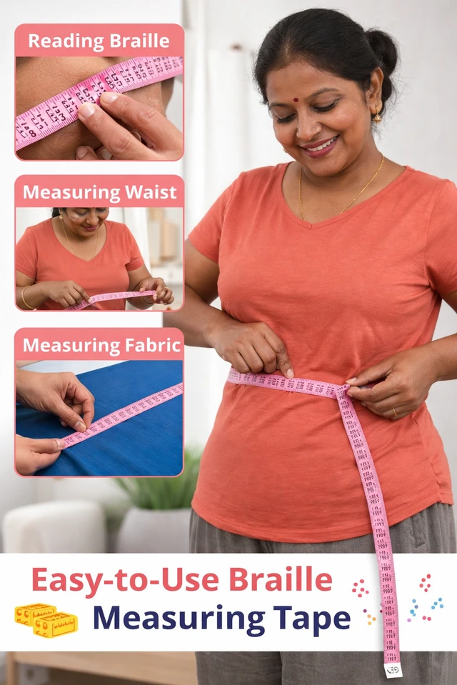FAIRBIZPS Measuring Textile Tape For Blind