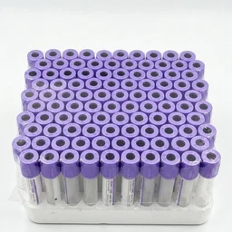 FAIRBIZPS Non Vacuum Blood Collection Tube With Clot Activator Purple Cap 4ml Sterile Serum Tubes Pack Of 100 For Lab Diagnostic Use - Levendor