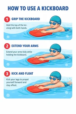 Fairbizps Store Swimming Kickboard Lightweight Training Swim Board Floating Foam Pool Safety Equipment Aid for Adults - Kids