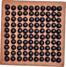 Peg Board Game Wooden in Braille for 3 Years and Above for The Blind Multicolored - Standard