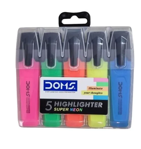 Doms Highlighter Assorted Set (5 Color)
