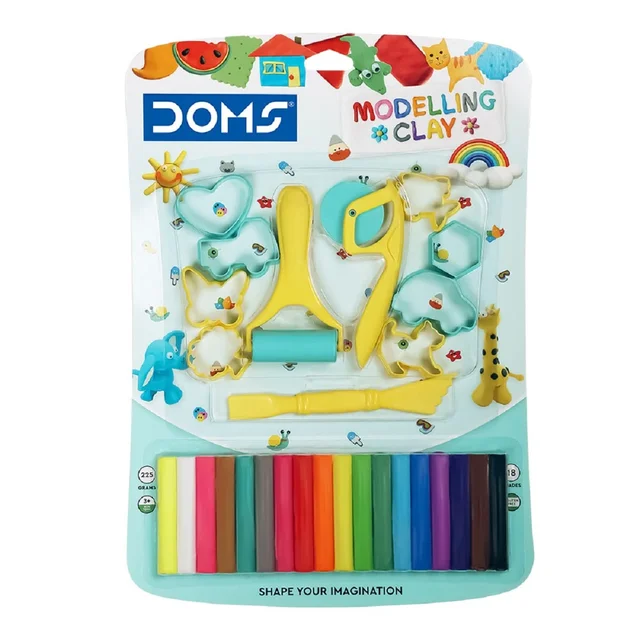 DOMS Modelling Clay 18 Shades (MRP-175)