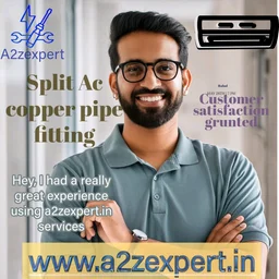 Split Ac Copper Pipe Fitting Price Per Feet - 1/2 1/4, Flush Orange